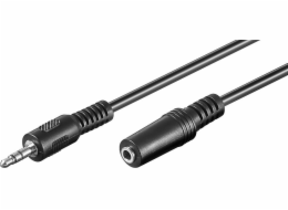 goobay audio kabel prodlužovací 3,5mm jack > 3,5mm zásuvka, prodlužovací kabel