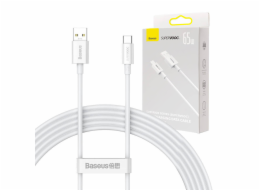 Kabel Baseus Superior Series USB-C, 65W, PD, 2m (bílý)