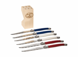 Jean Dubost Laguiole 6 pcs. Knife Set, Mixed Colours