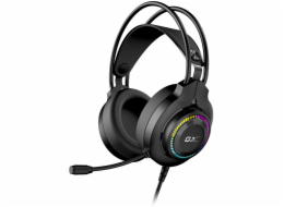 GENIUS sluchátka s mikrofonem GX GAMING HS-GX580U, USB, RGB, černá