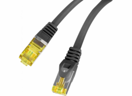 Patchcord kat.6a S/FTP LSZH CU 0,5m černý