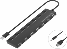 Conceptronic HUBBIES08B 7-Port-USB-2.0-Hub