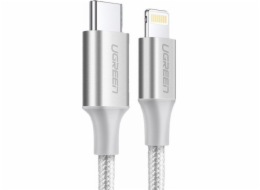 UGREEN USB-C to Lightning Cable Aluminum Shell Braided 1m Silver