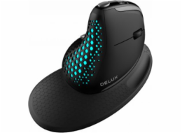 Bezdrátová ergonomická myš Delux M618XSD BT+2,4G RGB