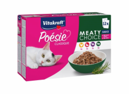 VITAKRAFT Poésie Classique Meaty choice - mokré krmivo pro kočky - 12 x 85 g