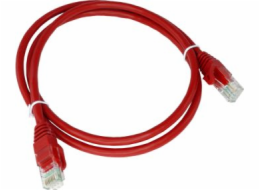 U/UTP Cat.5e PVC Patch Cord 0,25m Červená ALANTEC