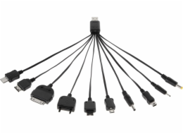 GSM univerzální USB nabíjecí kabel (10 typů)