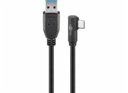 USB 3.2 Gen 1 Kabel, USB-A Stecker > USB-C Stecker 90°