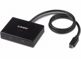 Lindy USB 3.2 Gen 1 Switch, USB-C samec > 2x USB-C samice