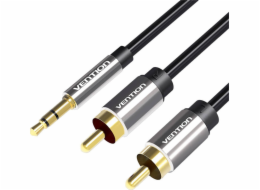 Cable Audio 2xRCA to 3.5mm Vention BCFBF 1m (black)