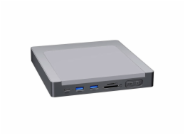 INVZI MagHub 8-in-1 USB-C Docking Station / Hub for iMac with SSD Bay (Gray)