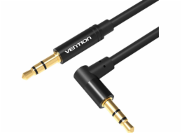 Cable Audio 90 degree mini jack 3,5mm AUX Vention BAKBD-T 0.5m (black)