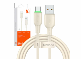 USB to USB-C Cable Mcdodo CA-4750 with LED light 1.2m (beige)