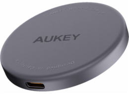 Magnetická bezdrátová nabíječka MagFusion Aukey LC-MC10, 15W Qi2 (černá)