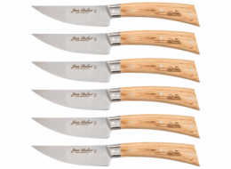 Jean Dubost Laguiole 6 pcs. Steak Knife Set, Oak Wood