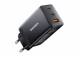 Rychlonabíječka Rocoren GaN Pro 65W, 2x USB-C, USB (černá)