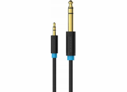 Audio Cable TRS 3.5mm to 6.35mm Vention BABBF 1m, Black