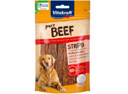 VITAKRAFT Pure Beef Strips - pamlsek pro psa - 80 g