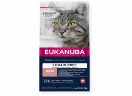 EUKANUBA Grain Free Senior Salmon - suché krmivo pro kočky - 2kg