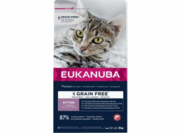 EUKANUBA Grain Free Kitten Salmon - suché krmivo pro kočky - 2kg