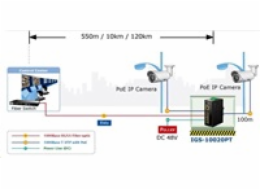 Planet IGS-10020PT PoE switch 8x 1000Base-T, 2x SFP, 802.3af 130W, IP30, -40 až 75°C, SNMP, IGMPv3, IPv6