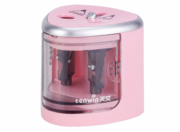 Double Hole Pencil Sharpener Tenwin 8004-3 Battery (pink)