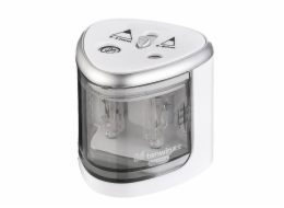 Double Hole Pencil Sharpener Tenwin 8004-1 Battery (silver)