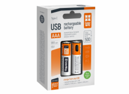 Colorway nabíjecí baterie AAA 590mAh/ USB-C/ 1.5V/ 6ks v balení