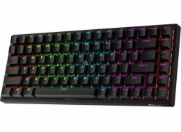 Bezdrátová mechanická klávesnice Royal Kludge RK84 RGB, hnědé spínače (černá)