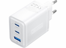 Wall charger, Vention, FERW0-EU,  2xUSB-C, USB- A, 65W/65W/30W, GaN (white)