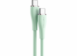 USB-C 2.0 to USB-C Cable Vention TAWGF 1m, PD 100W,  Green Silicone