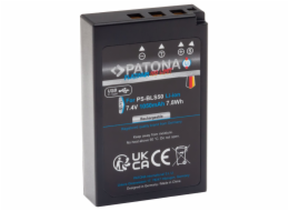 PATONA baterie pro foto Olympus BLS-5/BLS5 1050mAh Li-Ion Platinum USB-C nabíjení