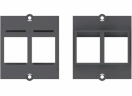 Custom Modul Einbaurahmen 2x Keystone Aufnahme