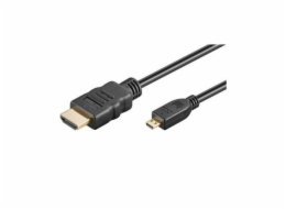 Kabel PremiumCord 4K HDMI A - HDMI A M/M zlacené konektory 0,5m