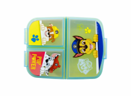 Box na oběd pro děti STOR 74620 3 přihrádky Paw Patrol Chase (žlutá a modrá)