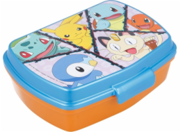 STOR Snídaňový box / obědový box 8074 750 ml Pokémon (oranžový a modrý)