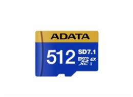 ADATA MicroSDXC karta 512GB Premier Extreme SD7.1, U3, C10, V30 (R:800/W:700 MB/s)