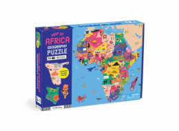 Mudpuppy Zeměpisné puzzle Mapa Afriky 70 dílků