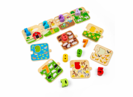 Bigjigs Toys Puzzle s obrázky a čísly