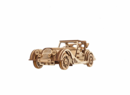 Ugears 3D dřevěné mechanické puzzle Sportovní auto Rapid Mouse