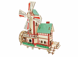 Woodcraft Dřevěné 3D puzzle Větrný mlýn