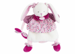 Doudou Plyšový maňásek zajíček růžový 28 cm