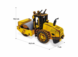 RoboTime dřevěné 3D puzzle Silniční válec