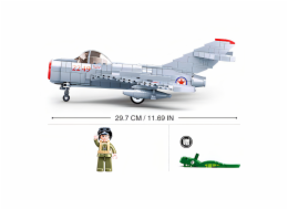 Sluban Model Bricks M38-B0983 Proudový stíhací letoun MiG-15