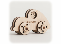 CuteWood Dřevěné 3D puzzle Auto