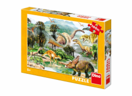 Dino Puzzle Život Dinosaurů 100 dílků