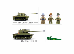 Sluban Army N38-B0860 Střední tank 2v1 a protiletecké dělo