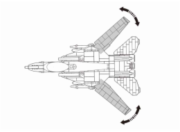 Sluban Model Bricks M38-B0755 Stíhací letoun F-14 Tomcat