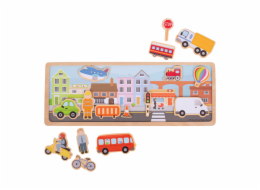 Bigjigs Toys Magnetické puzzle město