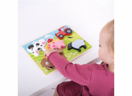 Bigjigs Toys Vkládací puzzle farma